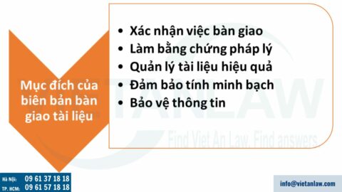 Mẫu biên bản bàn giao tài liệu mới nhất